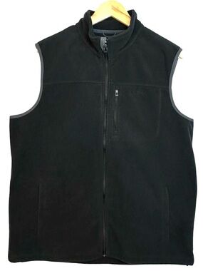 L.L. BEAN Black Polartec Vest Size Large Tall